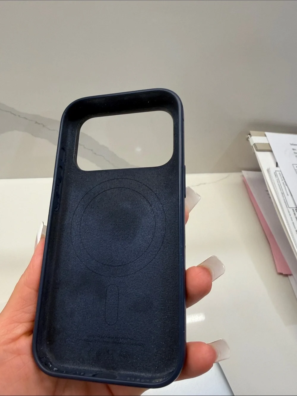 Apple Navy Blue Silicone iPhone Case 17 Pro